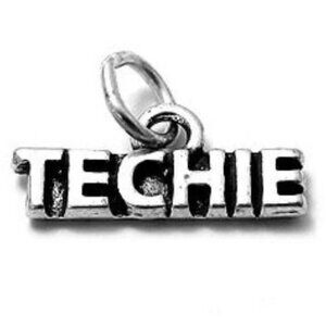 "TECHIE" CHARM. STERLING SILVER